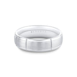 Heritage Polished Men's Band with Tile Sections - Virgil