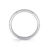 Heritage Polished Men's Band with Tile Sections - Virgil