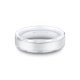 Heritage Brushed Men's Band with Grooved Cross Sections - Ximeno