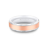 Heritage Brushed Men's Band with Grooved Cross Sections - Ximeno