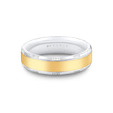 Heritage Brushed Men's Band with Grooved Cross Sections - Ximeno