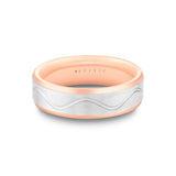 Heritage Polished Men's Band with Raised Brushed Faceted Center Channel - Yuri