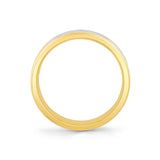 Heritage Polished Men's Band with Raised Brushed Faceted Center Channel - Yuri