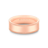 Heritage Polished Men's Band with Center Milgrain Channel - Quest