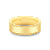 Heritage Polished Men's Band with Center Milgrain Channel - Quest