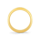 Heritage Polished Men's Band with Center Milgrain Channel - Quest