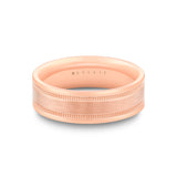 Heritage Polished Men's Band with Milgrain Edges - Axel