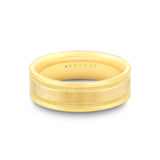 Heritage Polished Men's Band with Milgrain Edges - Axel