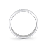 Heritage Polished Men's Band with Double Milgrain Groove Lines - Hayes