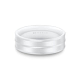 Heritage Polished Men's Band with Double Center Groove Lines - Fletcher