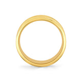 Heritage Polished Men's Band with Double Center Groove Lines - Fletcher