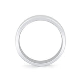 Heritage Polished Men's Band with Inverted Edges and Center Groove Line - Drew