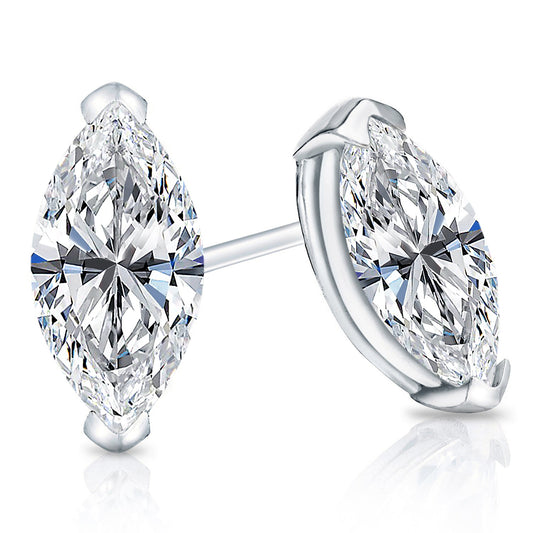 Lab Grown Diamond Stud Earrings Marquise 4.00 ct. tw. (F-G, VS)