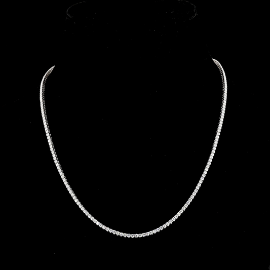 14K White Gold Lab-Grown Diamond Necklace