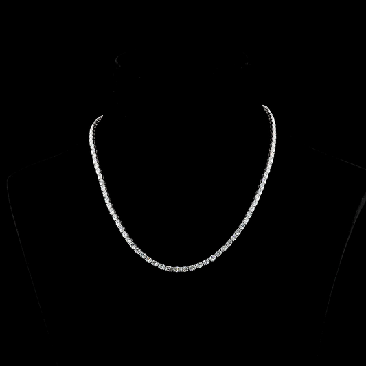 14K White Gold Lab-Grown Diamond Necklace