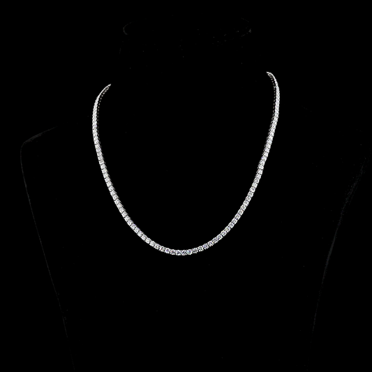 14K White Gold Lab-Grown Diamond Necklace