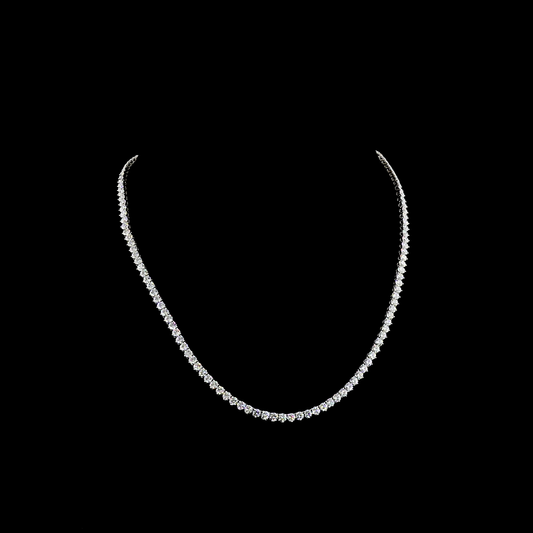 14K White Gold Lab-Grown Diamond Necklace