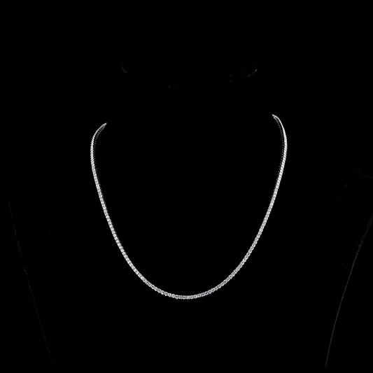 14K White Gold Lab-Grown Diamond Necklace