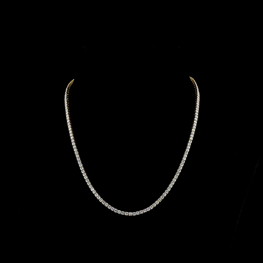 14K Yellow Gold Lab-Grown Diamond Necklace