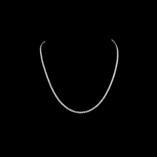 14K White Gold Lab-Grown Diamond Necklace