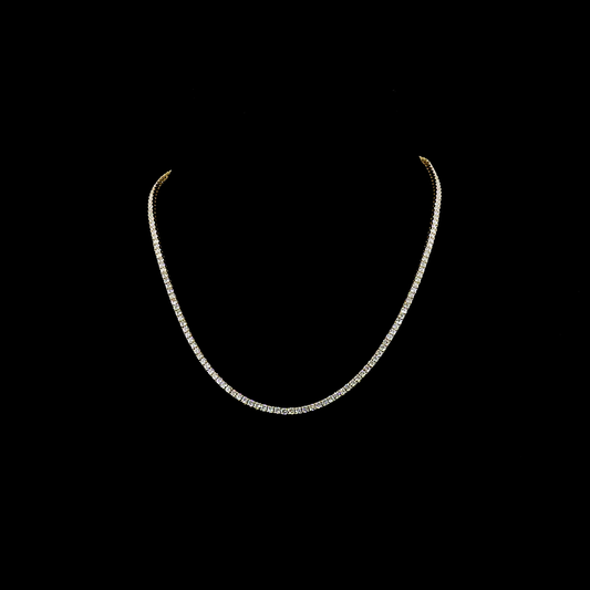 14K Yellow Gold Lab-Grown Diamond Necklace