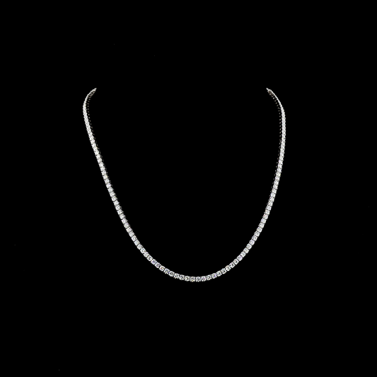 14K White Gold Lab-Grown Diamond Necklace