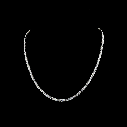 14K White Gold Lab-Grown Diamond Necklace