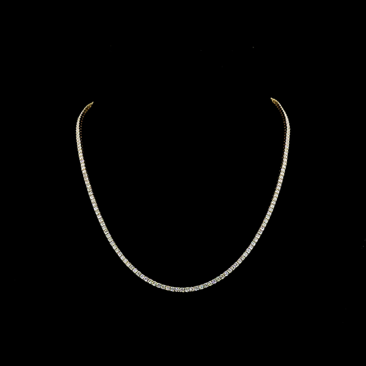 14K Yellow Gold Lab-Grown Diamond Necklace