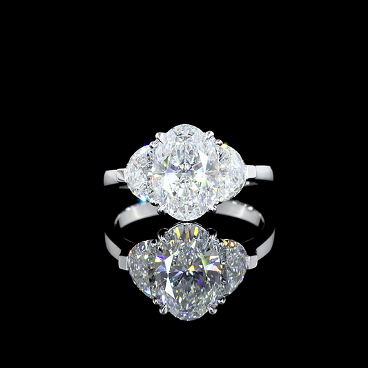 14K White Gold Lab-Grown Diamond Ring