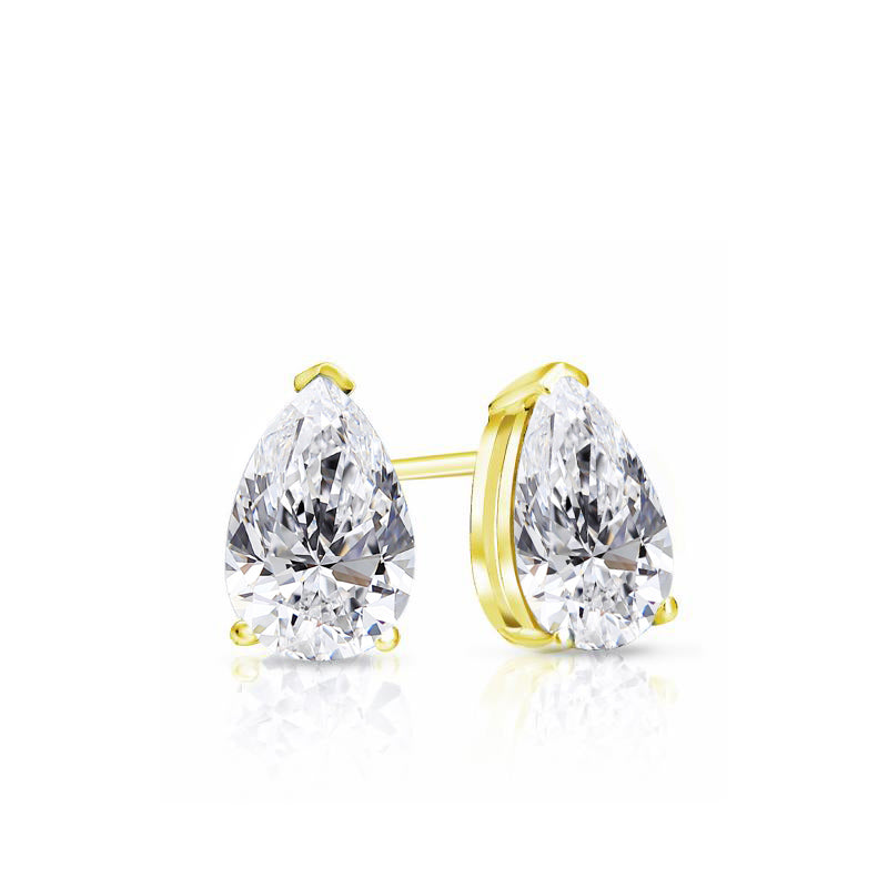 Lab Grown Diamond Stud Earrings Pear 8.00 ct. tw. (F-G, VS)