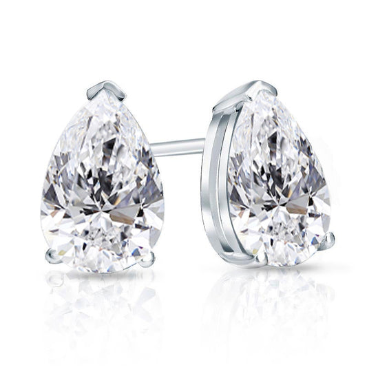 Lab Grown Diamond Stud Earrings Pear 6.00 ct. tw. (F-G, VS)