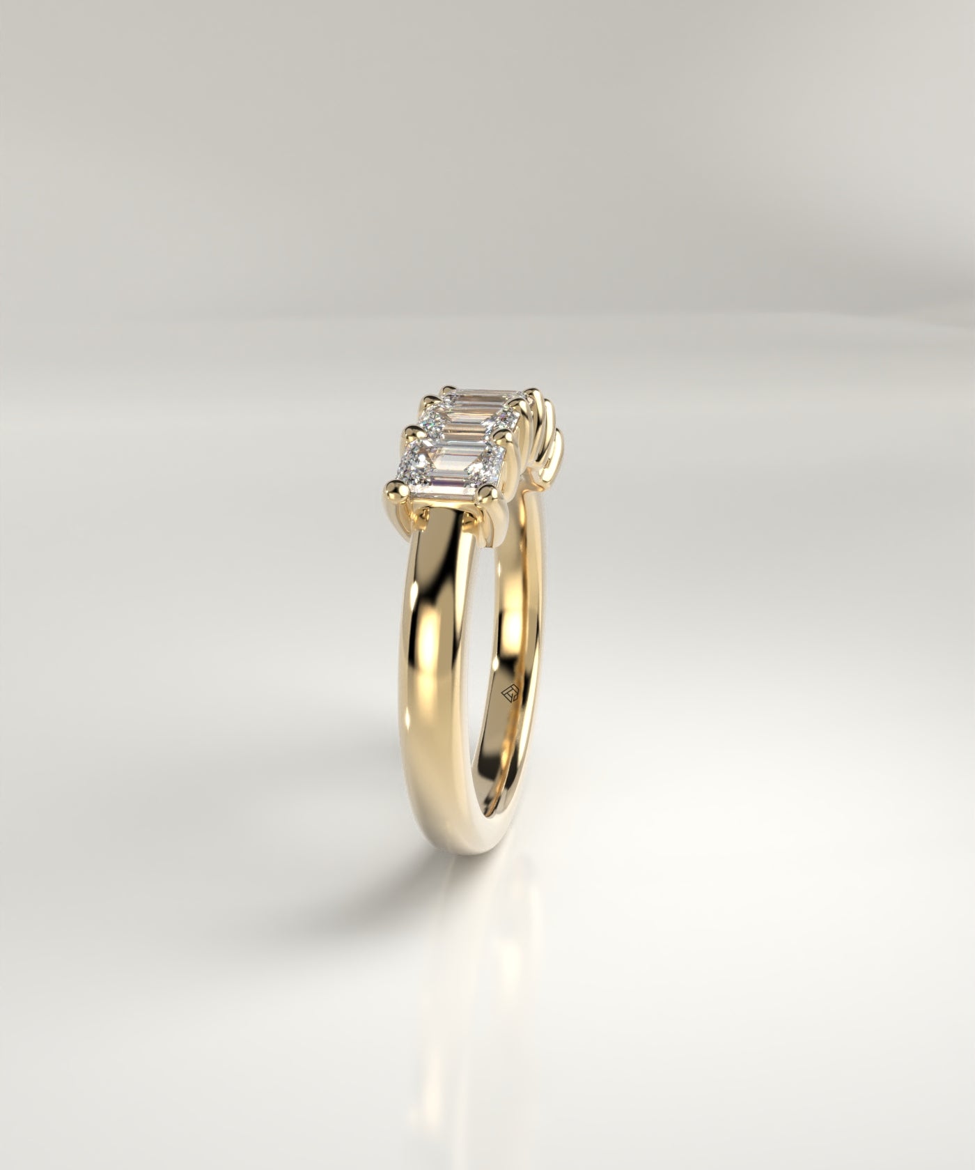 Mira Five-Stone Emerald-Cut Diamond Band