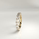Adeline Emerald-Cut Diamond Band