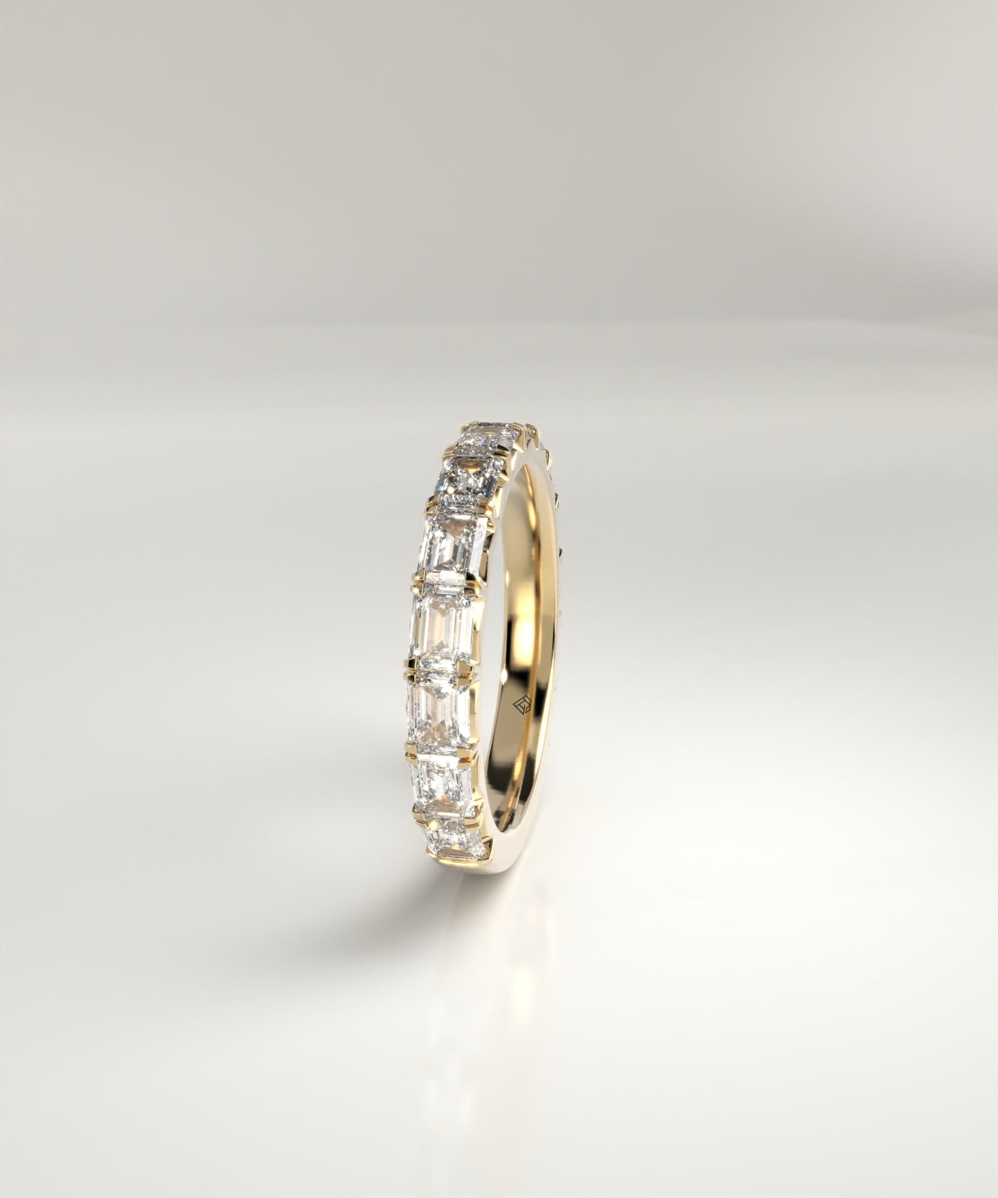 Adeline Emerald-Cut Diamond Band