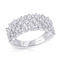 Marquise And Round Diamond Fashion Ring