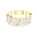 Baguette and Round Diamond Fashion Ring