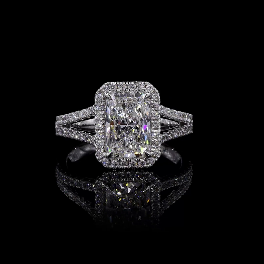 14K White Gold Lab-Grown Diamond Ring