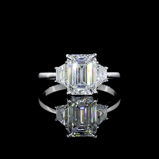 14K White Gold Lab-Grown Diamond Ring
