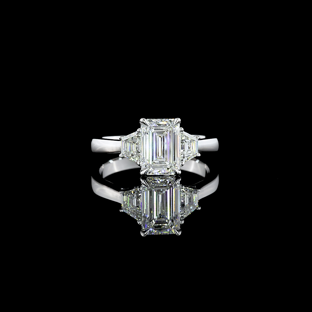 14K White Gold Lab-Grown Diamond Ring