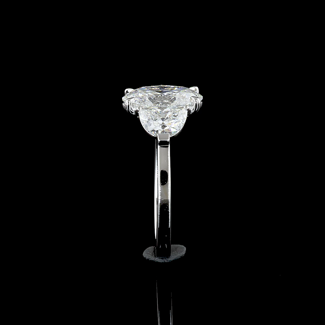 14K White Gold Lab-Grown Diamond Ring