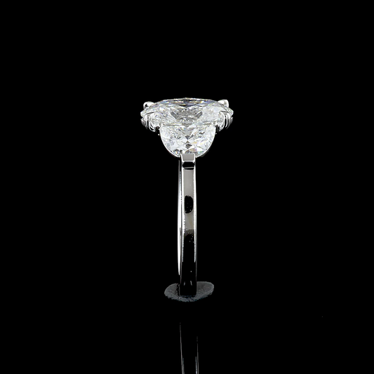 14K White Gold Lab-Grown Diamond Ring