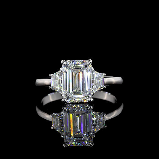 14K White Gold Lab-Grown Diamond Ring