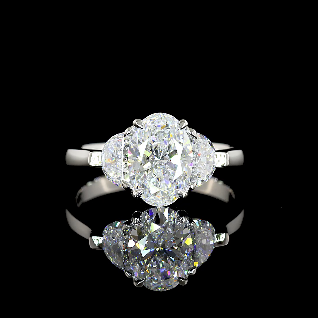 Platinum Lab-Grown Diamond Ring