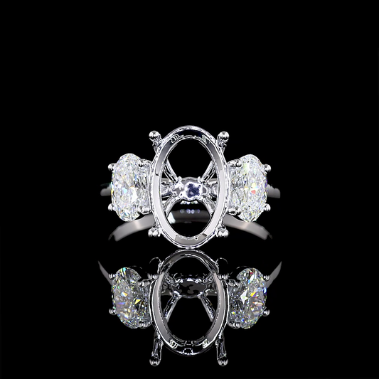18K White Gold Lab-Grown Diamond Ring