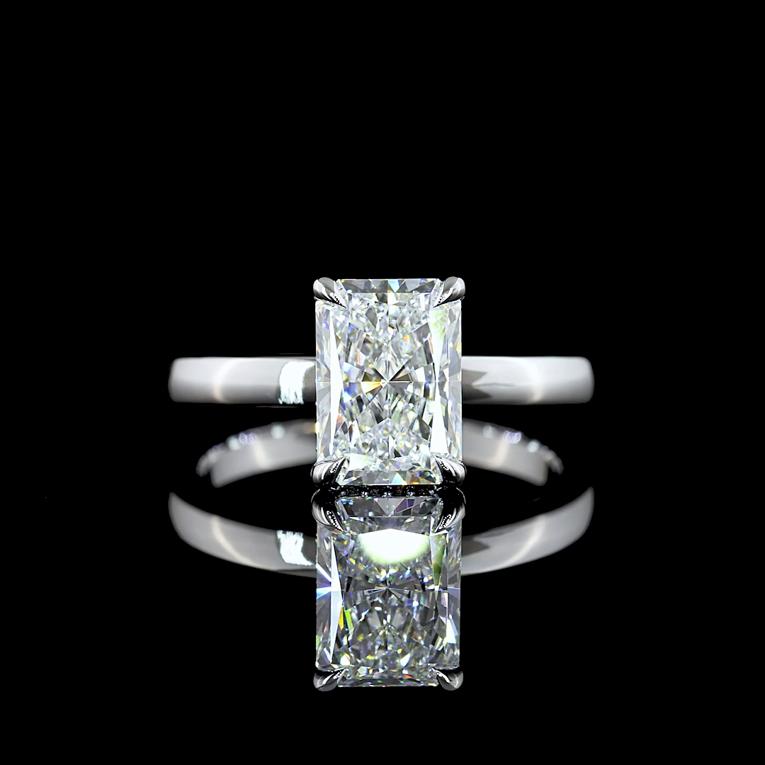 14K White Gold Lab-Grown Diamond Ring