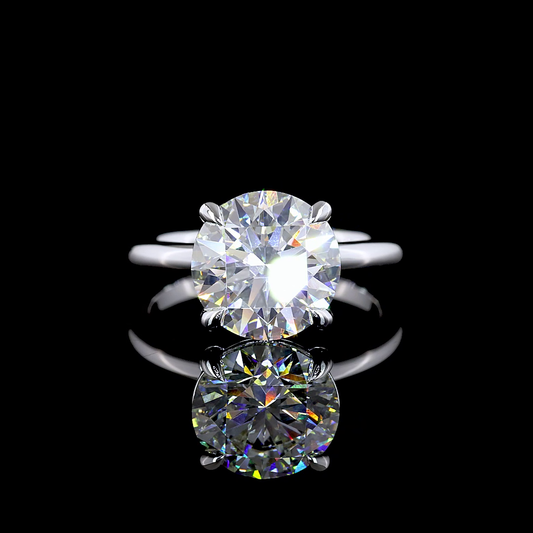 14K White Gold Lab-Grown Diamond Ring