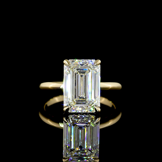 14K Yellow Gold Lab-Grown Diamond Ring