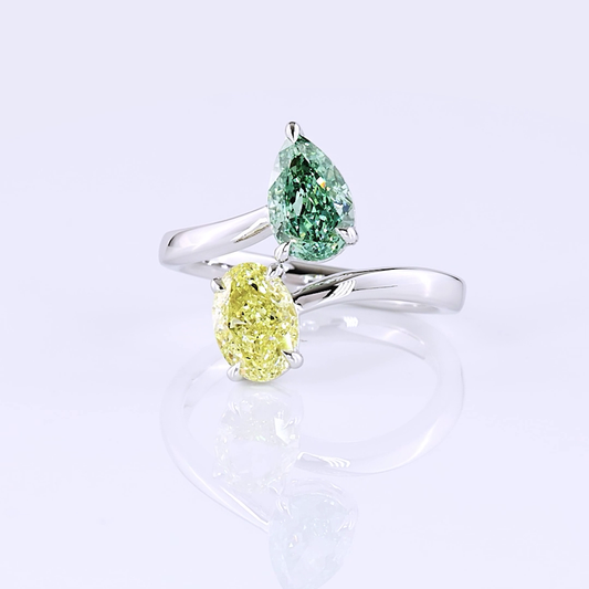 14K White Gold Lab-Grown Diamond Ring