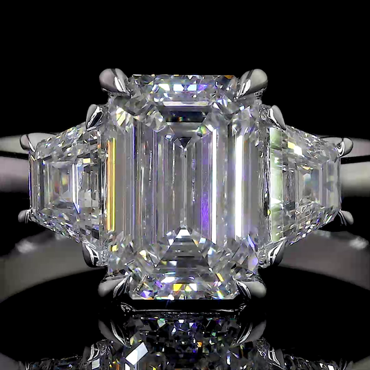 14K White Gold Lab-Grown Diamond Ring