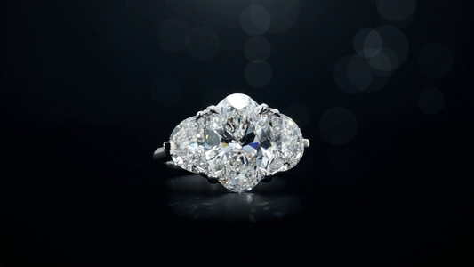 14K White Gold Lab-Grown Diamond Ring